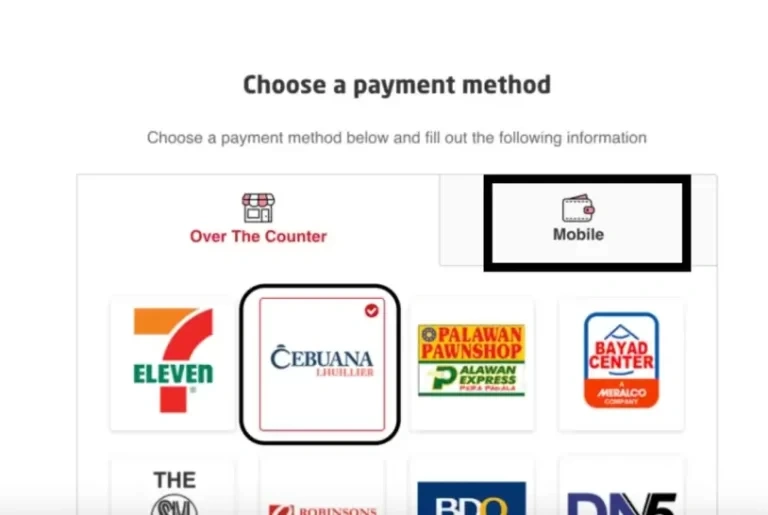 Choose the Payment Method