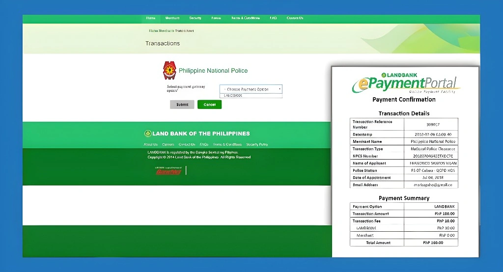 Save or Print Your Receipt