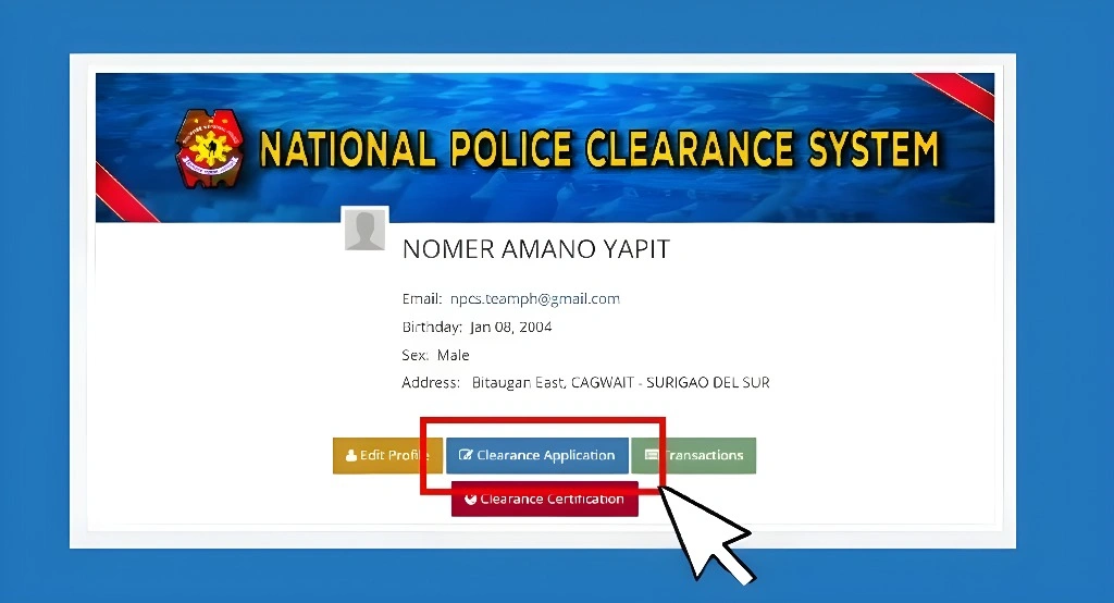 Start Your Clearance Application
