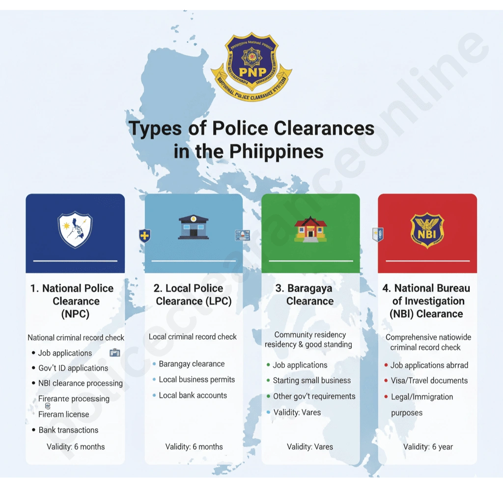 Types of Police Clearance