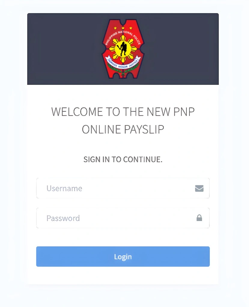 PNP Payslip Portal