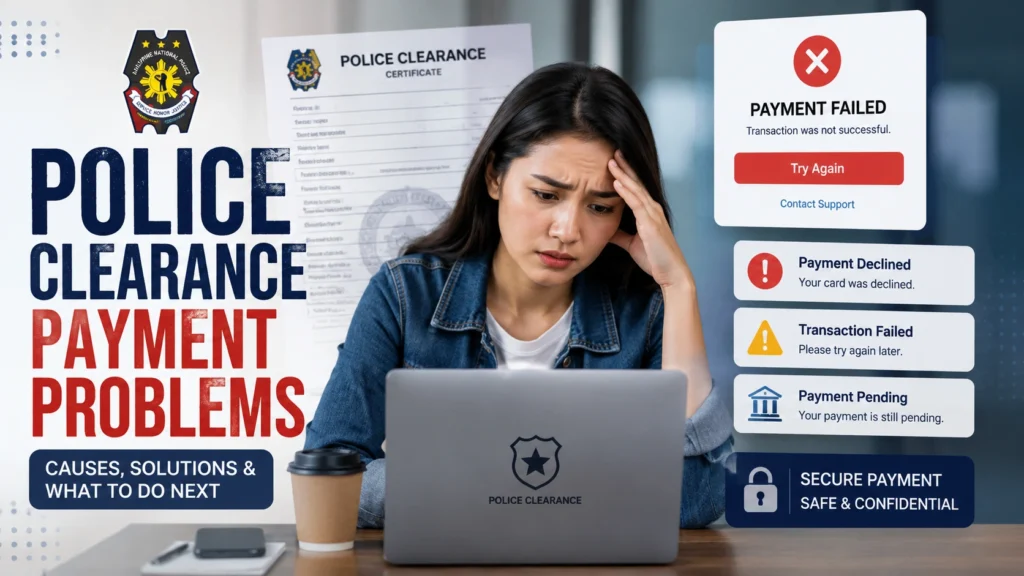 Police Clearance Payment Problems