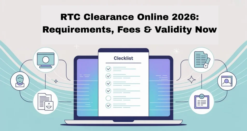 RTC Clearance Online 2026: Requirements, Fees & Validity Now