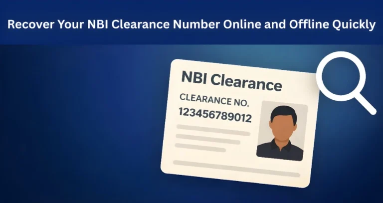 Recover Your NBI Clearance Number Online and Offline Quickly